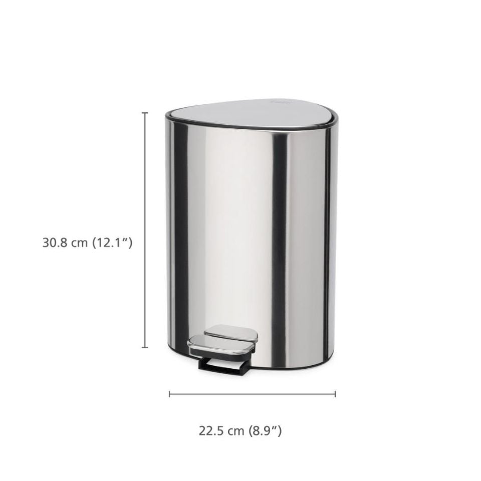 Joseph Joseph EasyStore Luxe Paslanmaz Çelik Pedallı Çöp Kovası 5 L