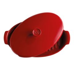 EH Fırın Kabı Oval Buharlı Pişirme 2.2 Lt Kırmızı / Burgundy - 348443