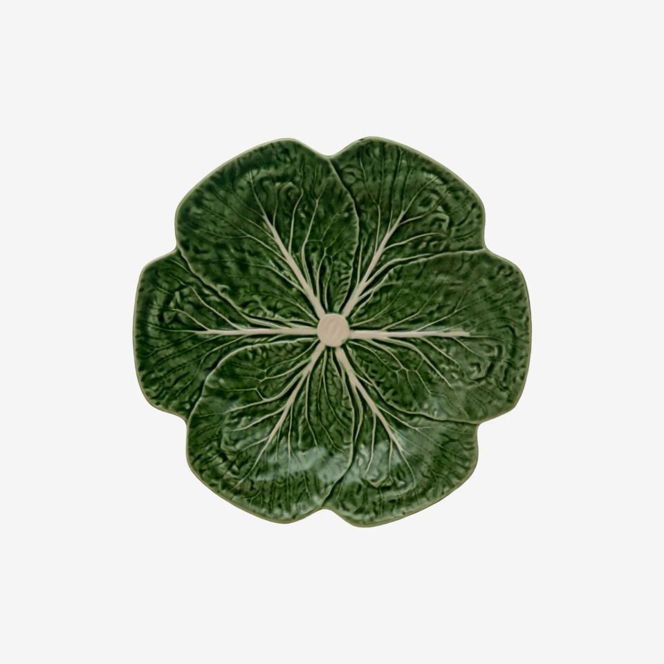 Yeşil Seramik Yemek Tabağı 26,5 Cm Cabbage Collection by Bordallo Pinherio