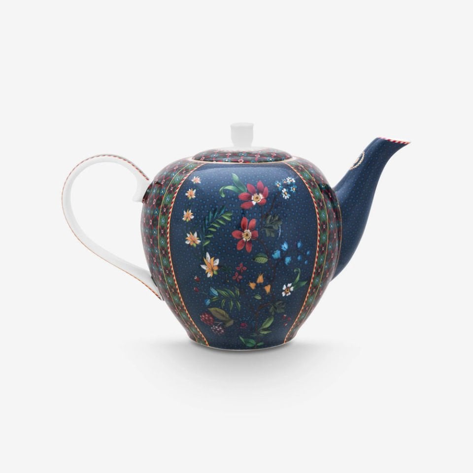 Mavi Porselen Demlik 1600 Ml Berry Blues Collection by Pip Studio