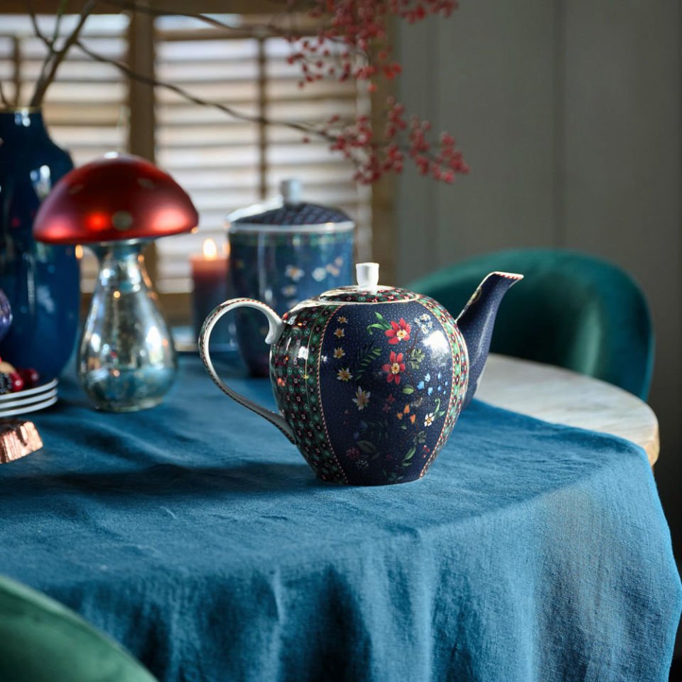 Mavi Porselen Demlik 1600 Ml Berry Blues Collection by Pip Studio