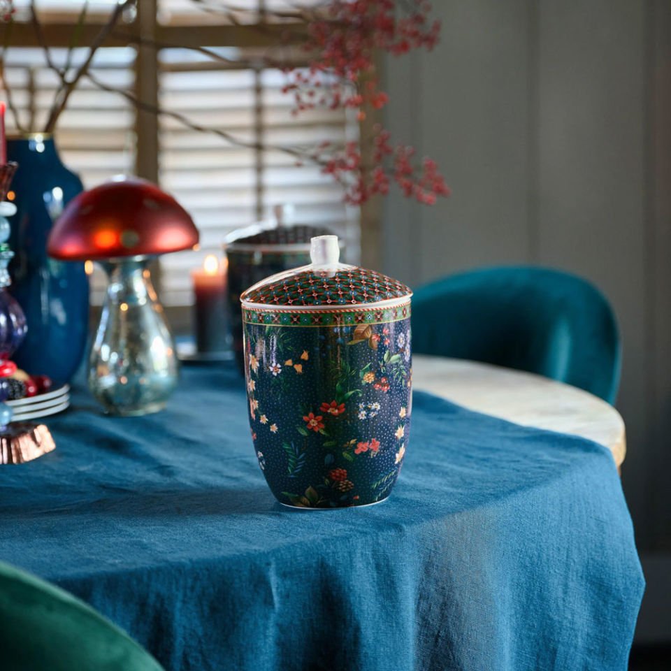 Mavi Porselen Saklama Kutusu 1500 Ml Berry Blues Collection by Pip Studio
