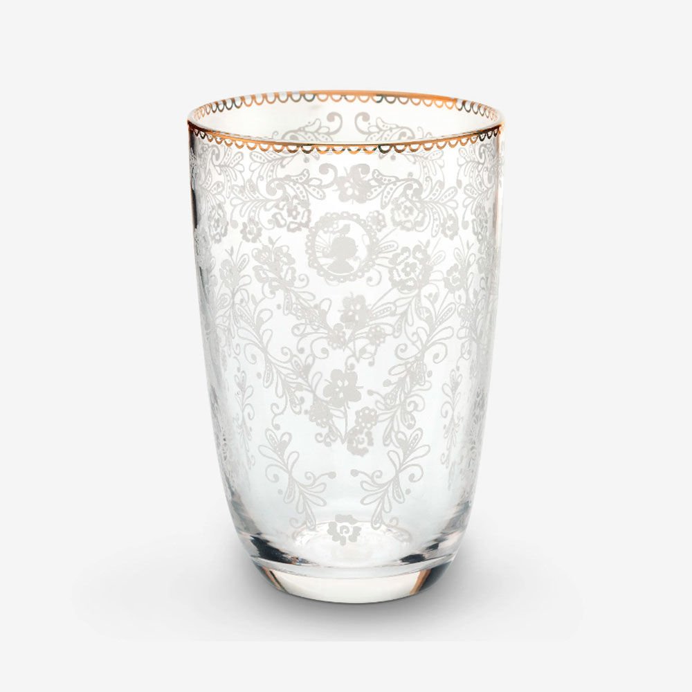 Şeffaf Cam Su Bardağı 400 Ml Blushing Birds Collection by Pip Studio