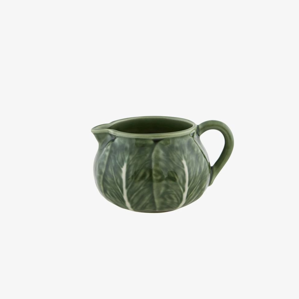Yeşil Seramik Sütlük 130 Mm Cabbage Collection by Bordallo Pinherio
