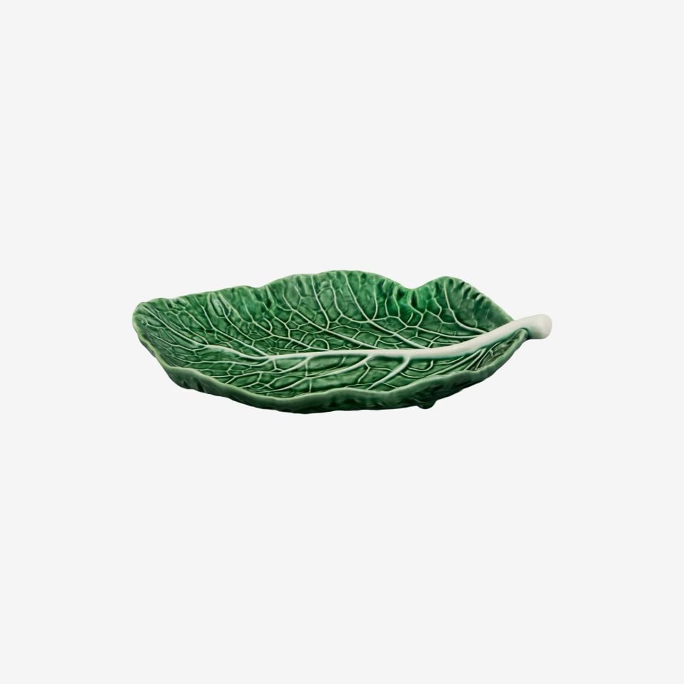 Yeşil Seramik Servis Tabağı 25 Cm Cabbage Collection by Bordallo Pinherio