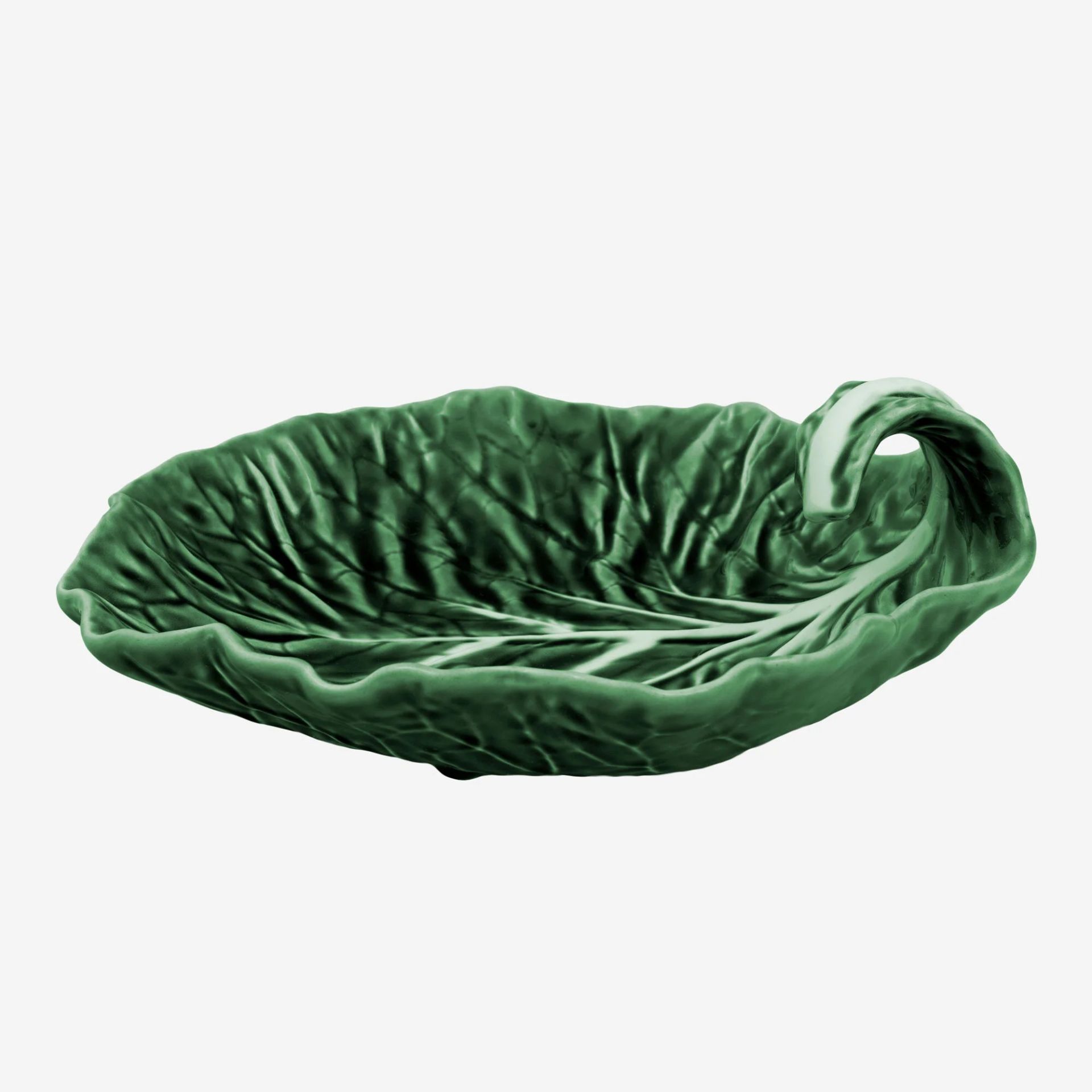 Yeşil Seramik Servis Tabağı 25 Cm Cabbage Collection by Bordallo Pinherio