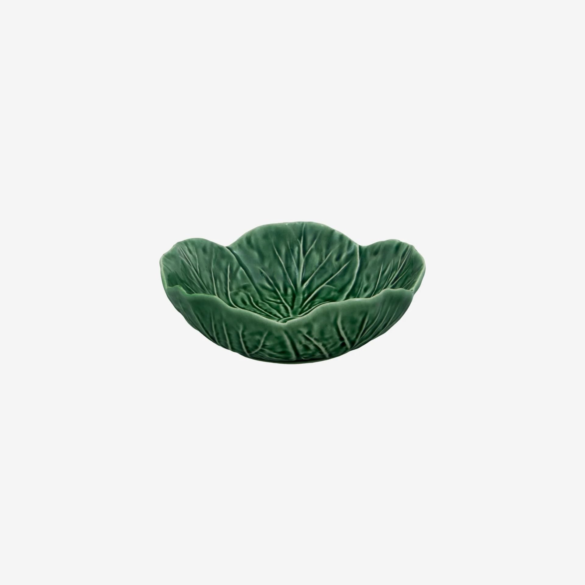 Yeşil Seramik Servis Kasesi 15 Cm Cabbage Collection by Bordallo Pinherio