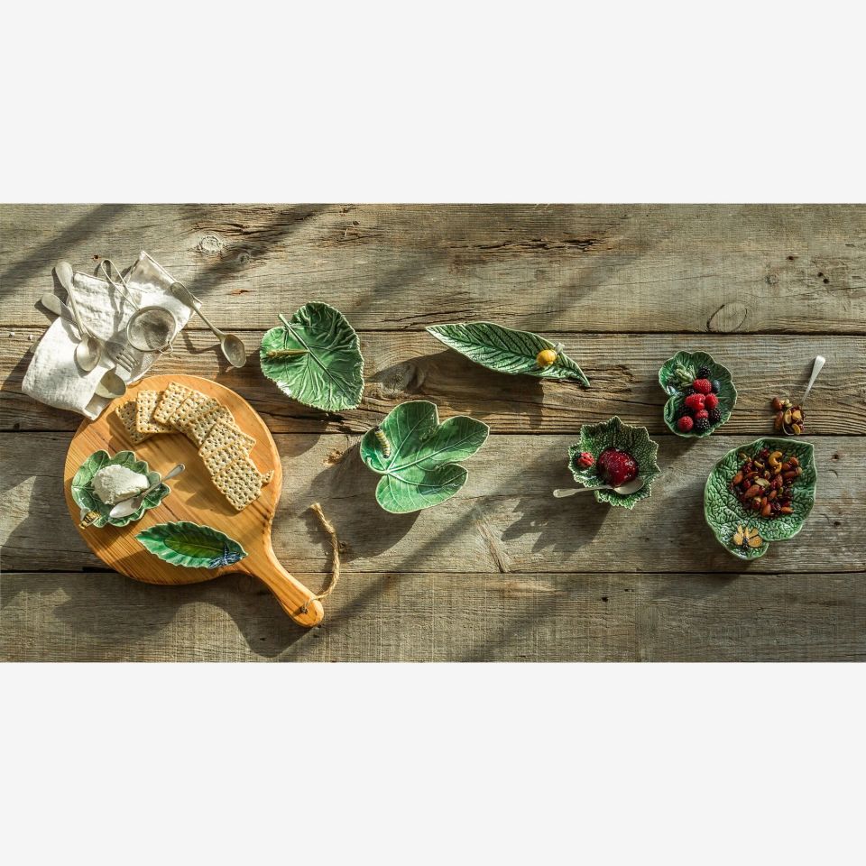 Yeşil Seramik Servis Kasesi 37 Cm Cabbage Collection by Bordallo Pinherio