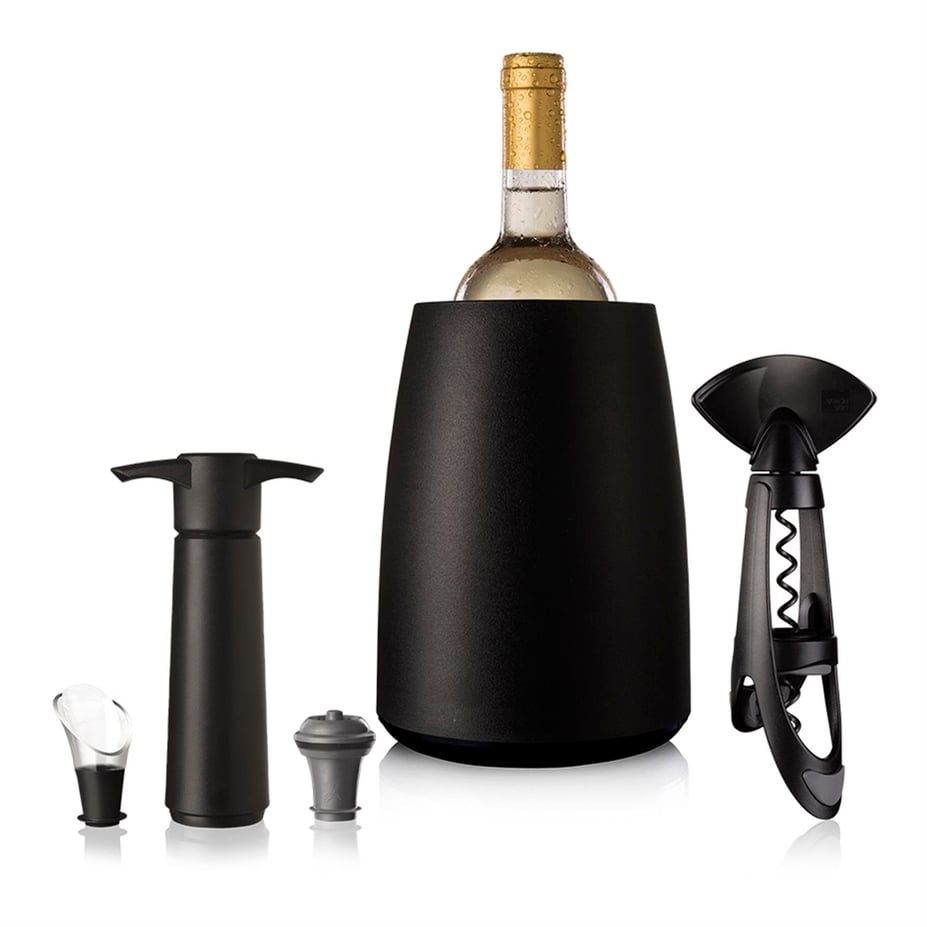 Vacu Vin Şarap Seti, Elegant (5 Parça), Kutulu