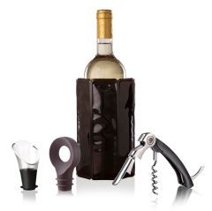 Vacu Vin Şarap Seti, Klasik (4 Parça) Kutulu