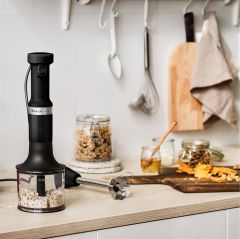 Kitchenaid Aksesuarlı El Blenderi Seti Matte Black - 5KHBV83EBM