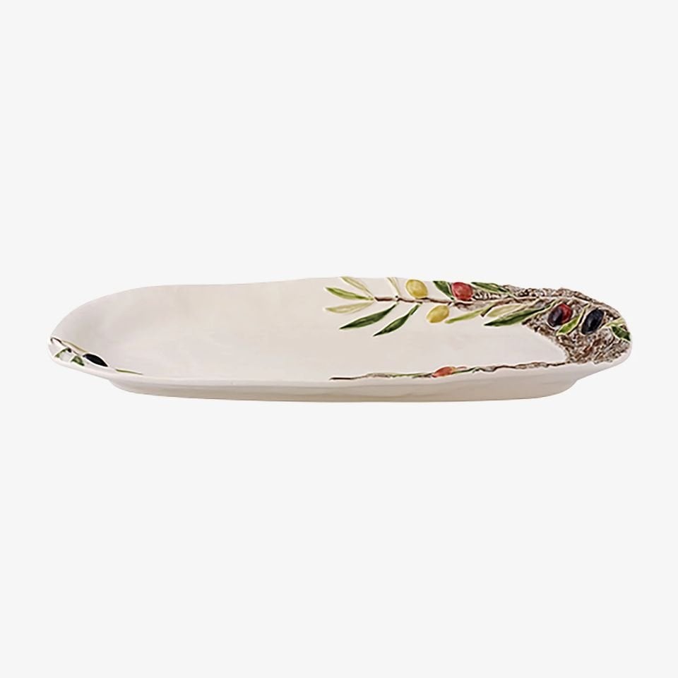 Beyaz Seramik Servis Tabağı 40 Cm Olival Collection by Bordallo Pinheiro 65031940