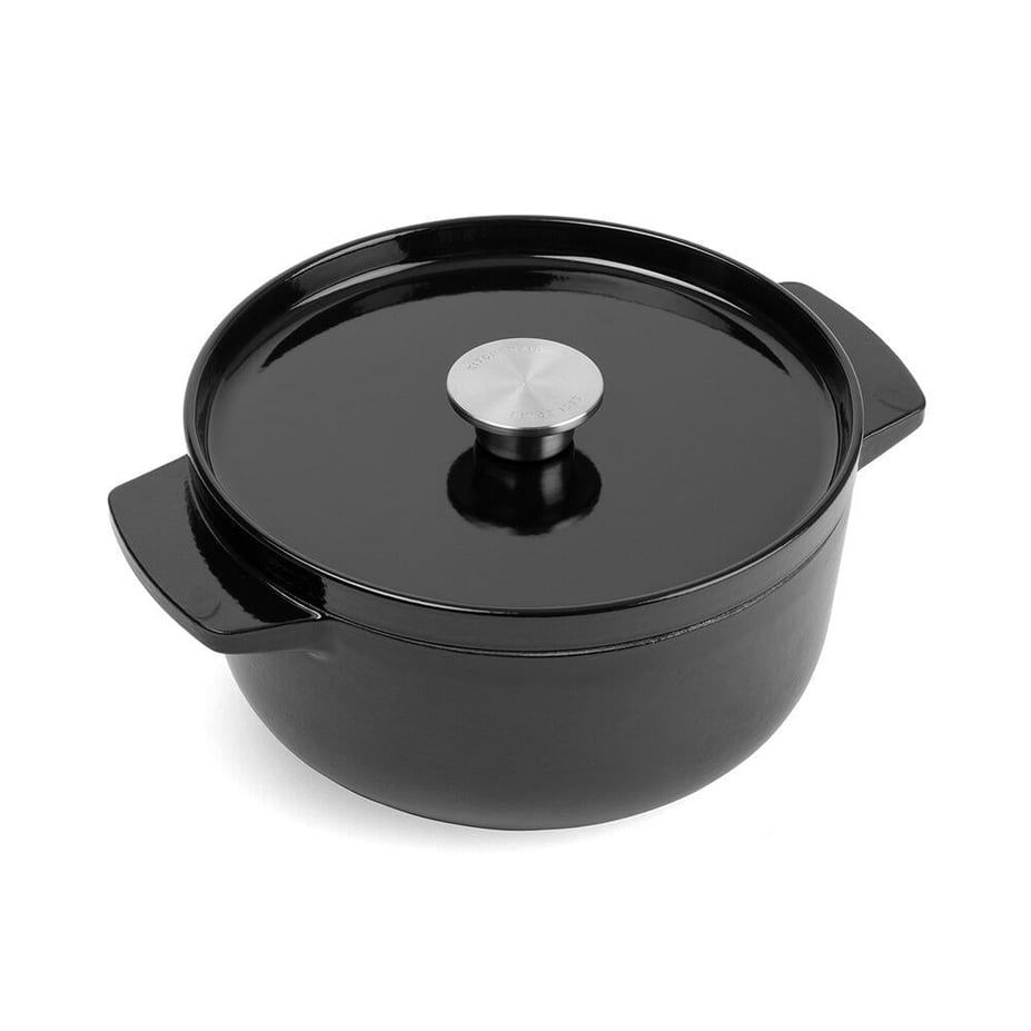KitchenAid Döküm Demir Tencere 22 cm / 3.3 L Onyx Black