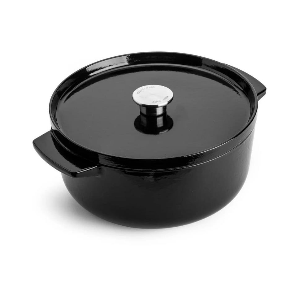 KitchenAid Döküm Demir Tencere 26 cm Onyx Black