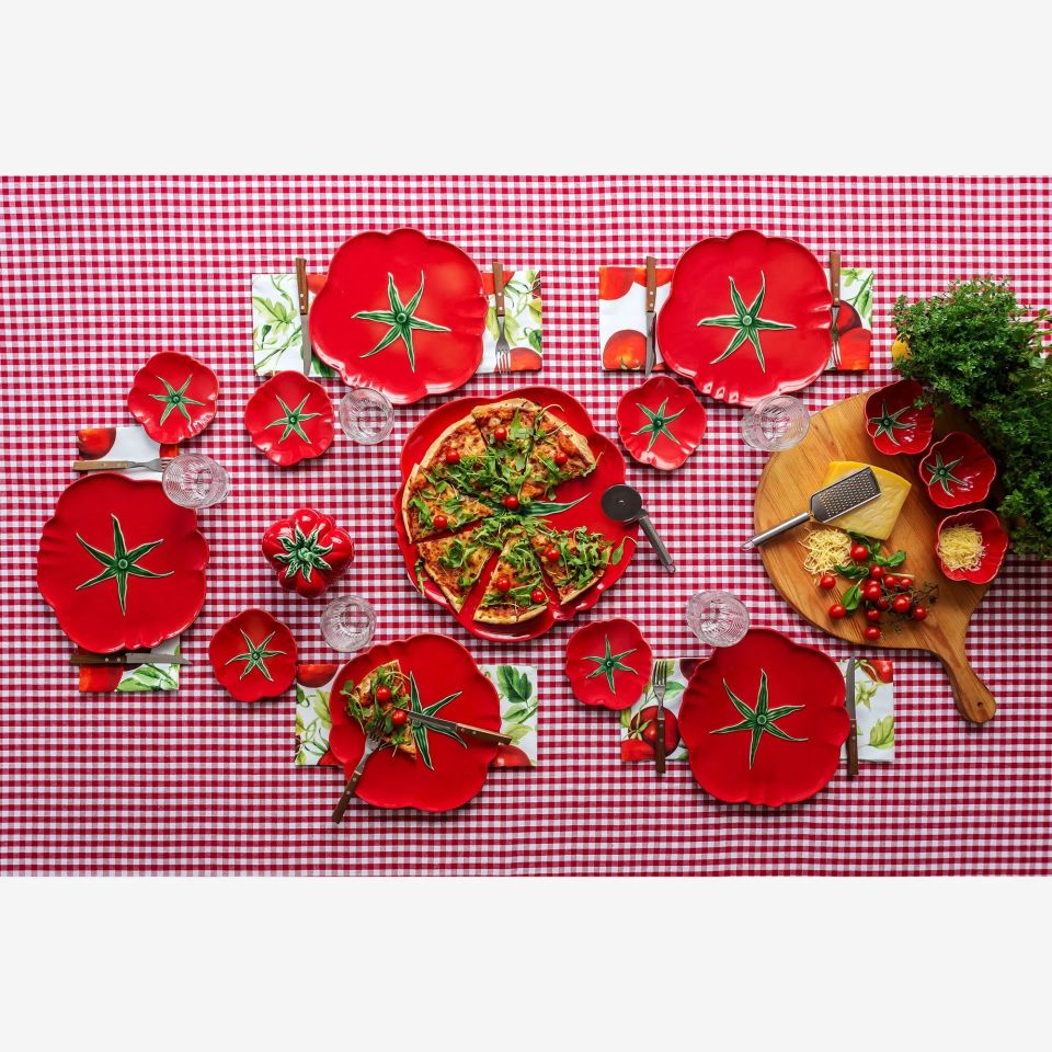 Bordallo Pinheiro Tomato Kırmızı Seramik Yemek Tabağı 65022232