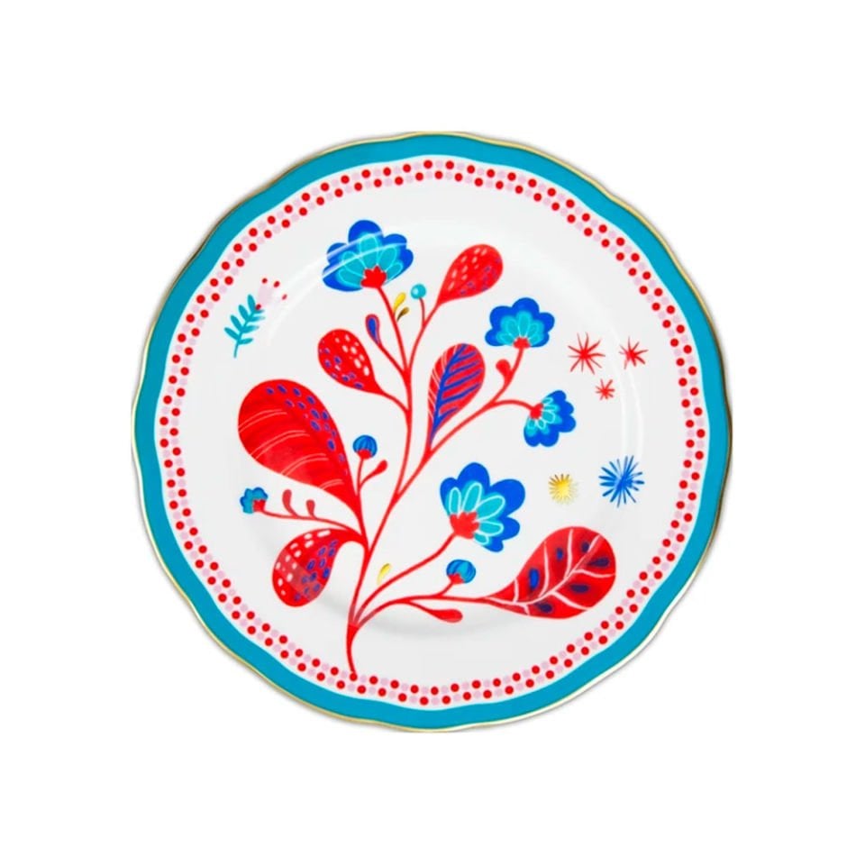 Baci Milano Mamma Mia Yaprak Desenli Yemek Tabağı 28 cm