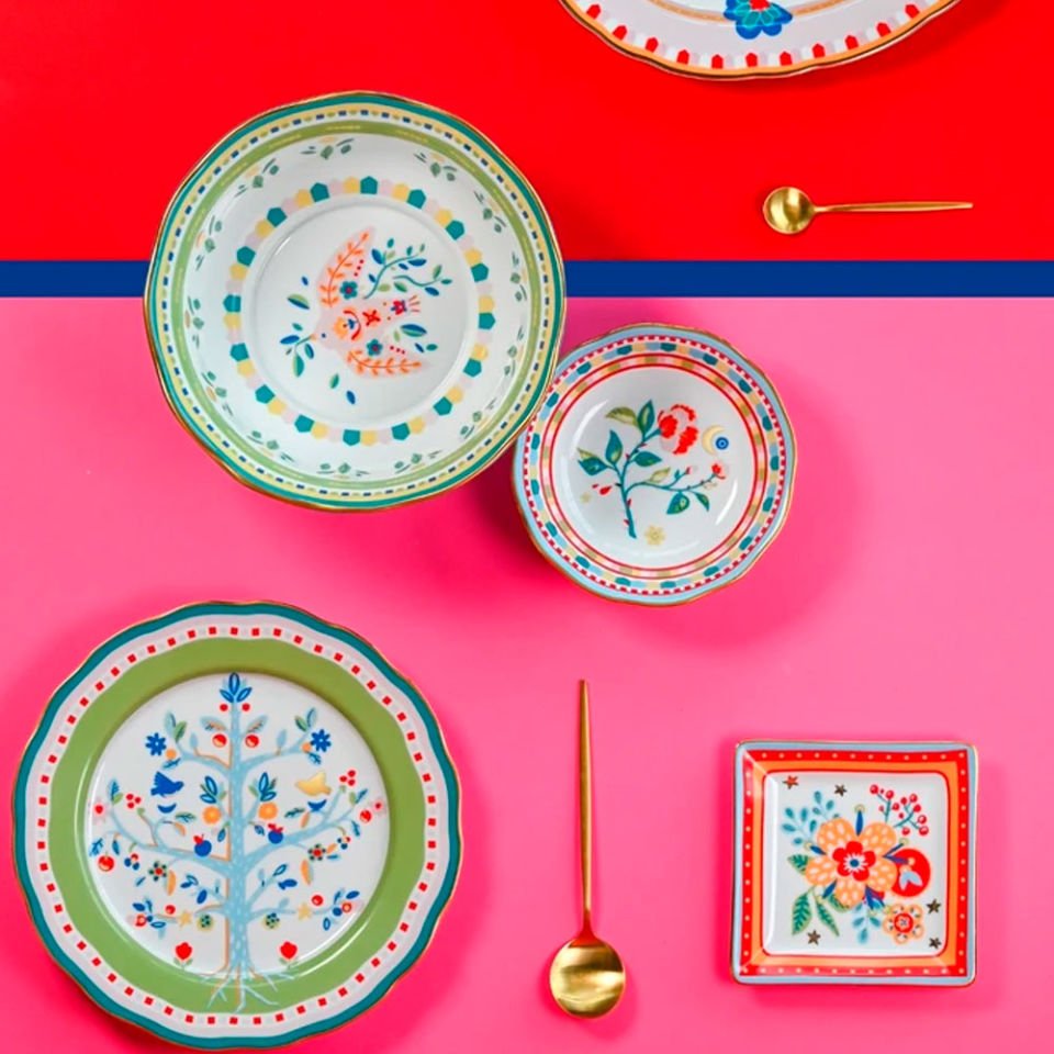 Baci Milano Mamma Mia Pembe Desenli Kase 18 cm x 6,5 cm