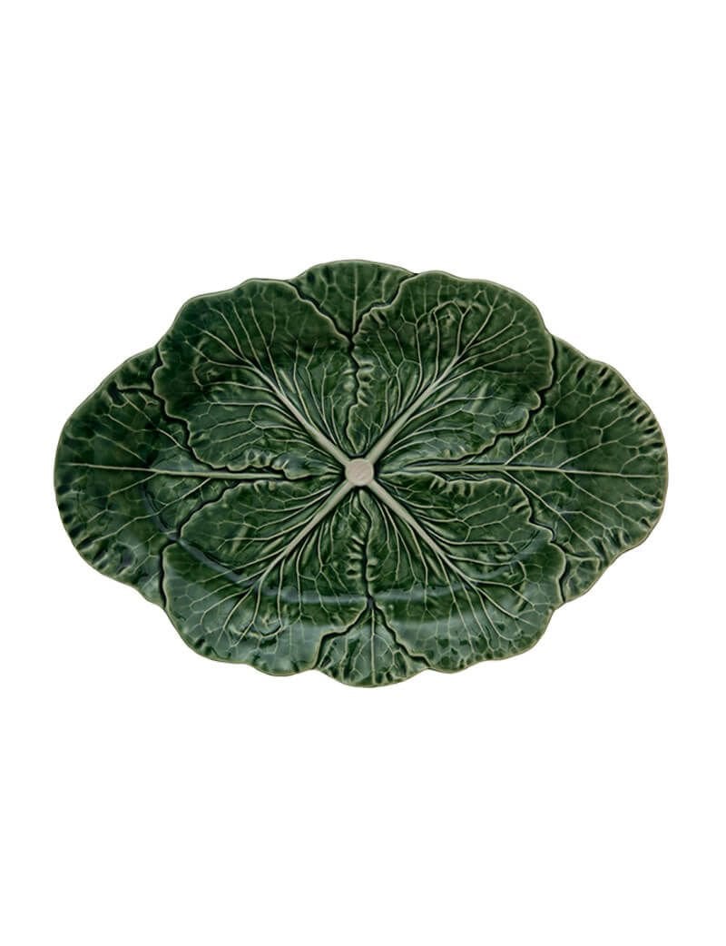 Bordallo Pinheiro Lahana Formlu Oval Tabak 37,5 cm 65000752