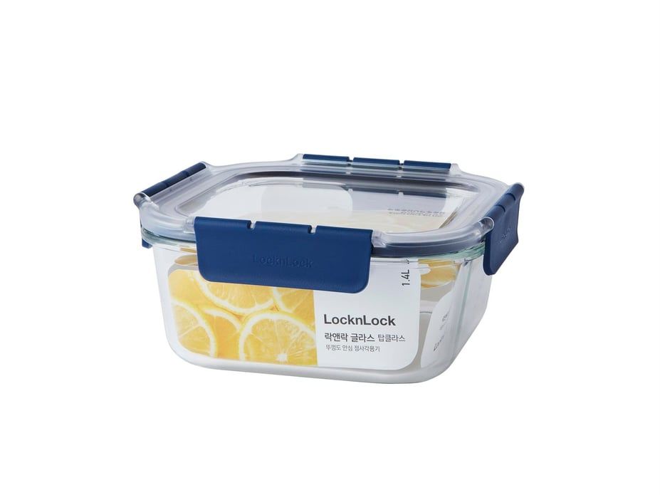 LL Top Class Fırın & Saklama Kabı Dörtgen Kilitli 1.4 Lt - Mavi