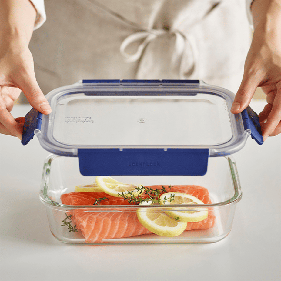 LL Top Class Fırın & Saklama Kabı Dörtgen Kilitli 1.6 lt Mavi