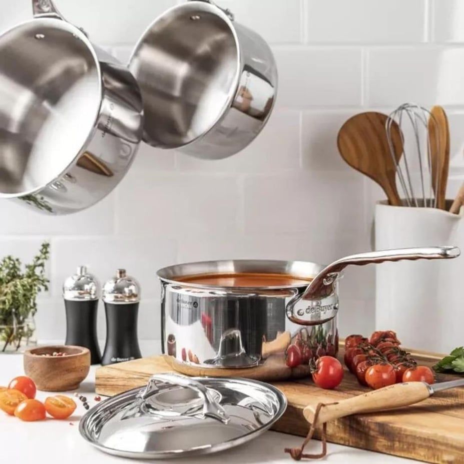 De Buyer Affinity Kapaklı 5 Katmanlı Paslanmaz Çelik Sos Tenceresi 20 cm