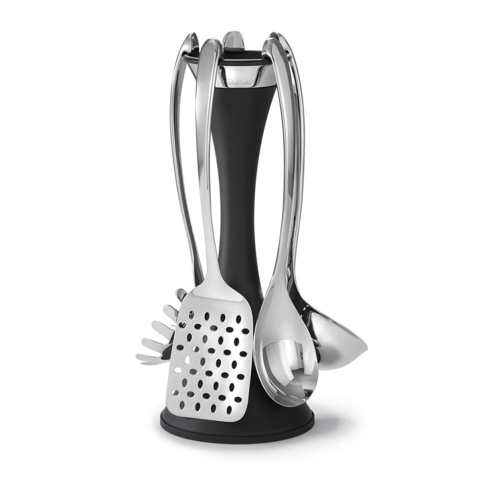 Robert Welch Black Utensil Stand Set