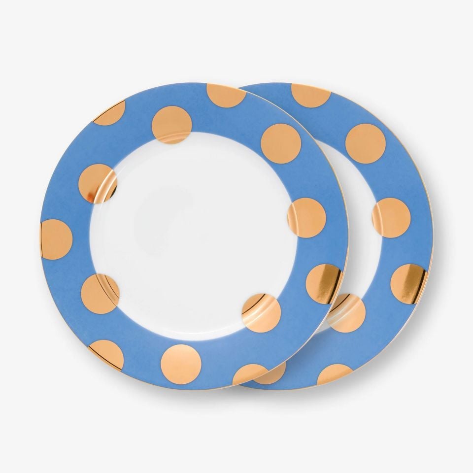 Mavi Porselen Kahvaltı Tabağı 21 Cm Dot Delight Collection by Pip Studio