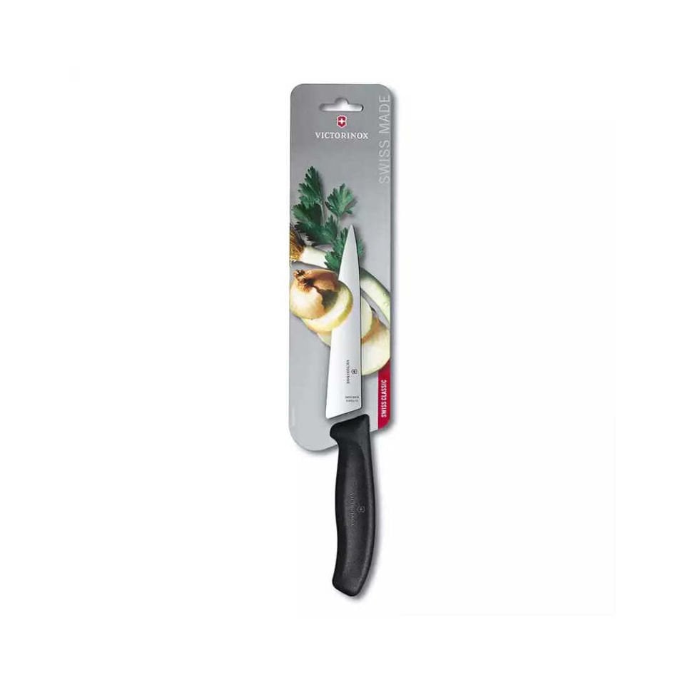 ​​​​​​​​​​​​​​​​​​​​​​​​​​​​​​​Victorinox 6.8003.15B 15cm Siyah Doğrama Bıçağı, Blisterli Paket