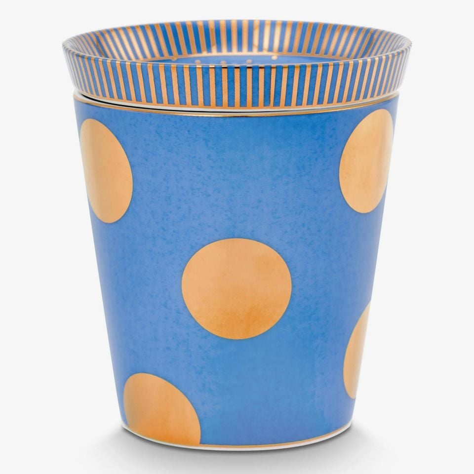 Mavi Porselen Latte Bardağı 290 Ml Dot Delight Collection by Pip Studio