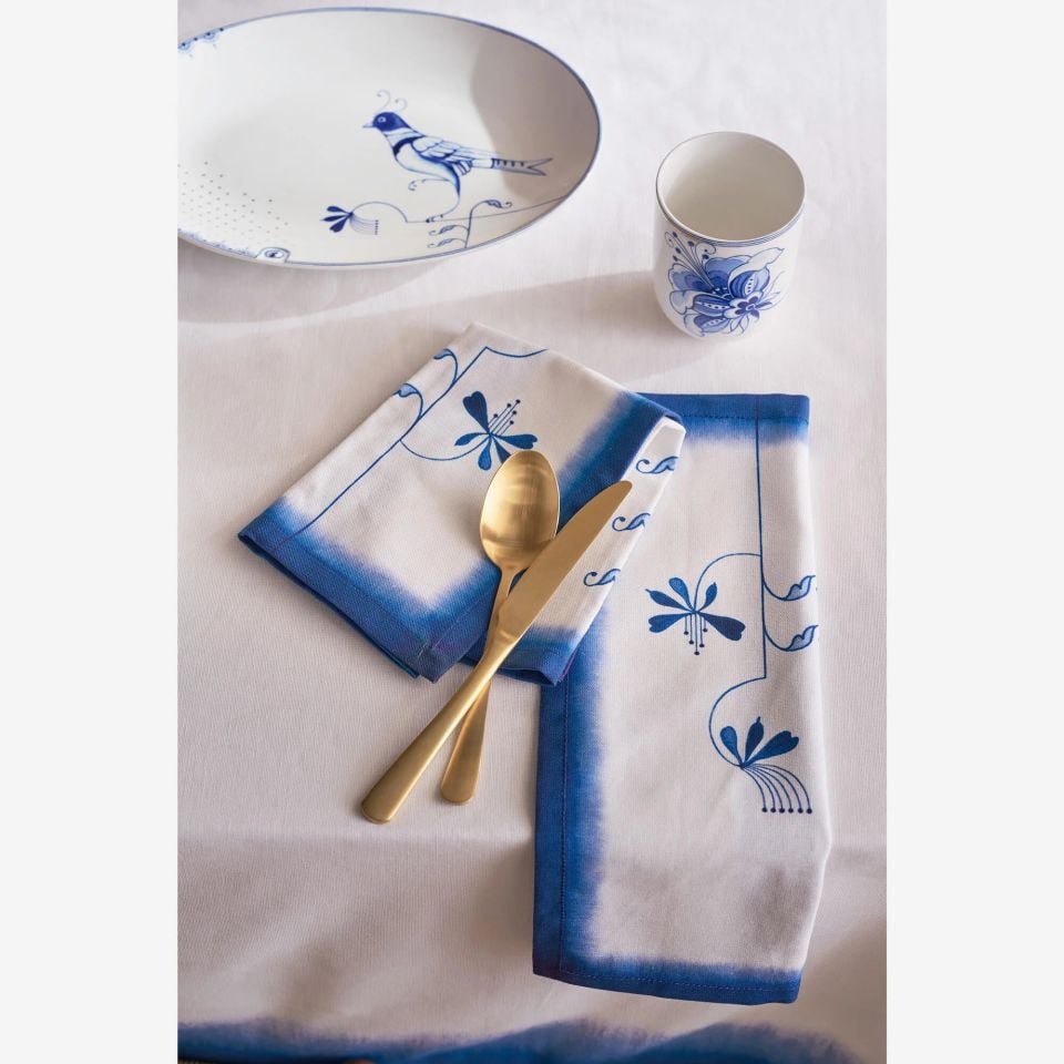 Beyaz Porselen Latte Bardağı 250 Ml Blue Bird Collection by Pip Studio