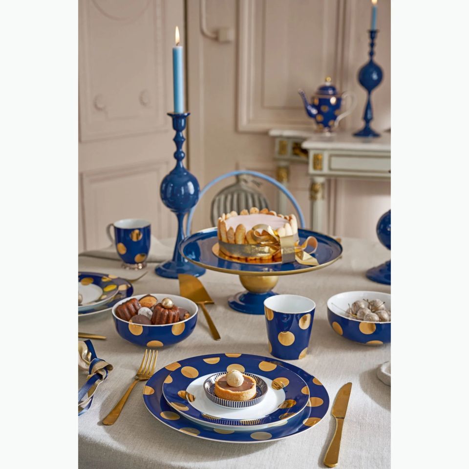 Lacivert Porselen Kase 15 Cm Dot Delight Collection by Pip Studio