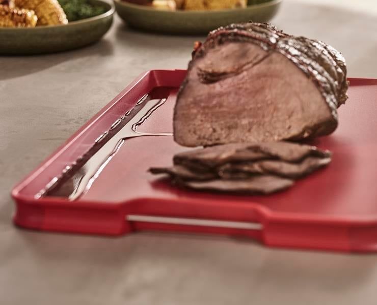 JJ Cut&Carve Plus Büyük Kesme Tahtası (2022) - Kırmızı