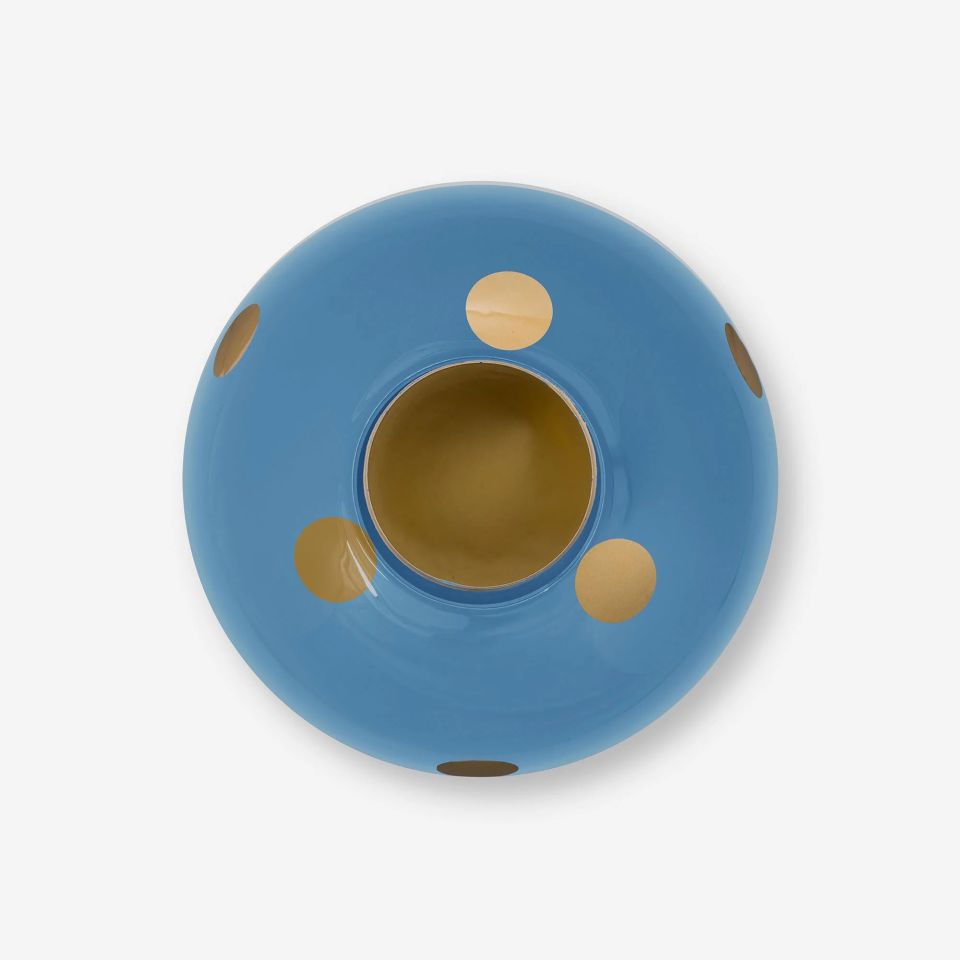 Mavi Metal Vazo 23 Cm Dot Delight Collection by Pip Studio
