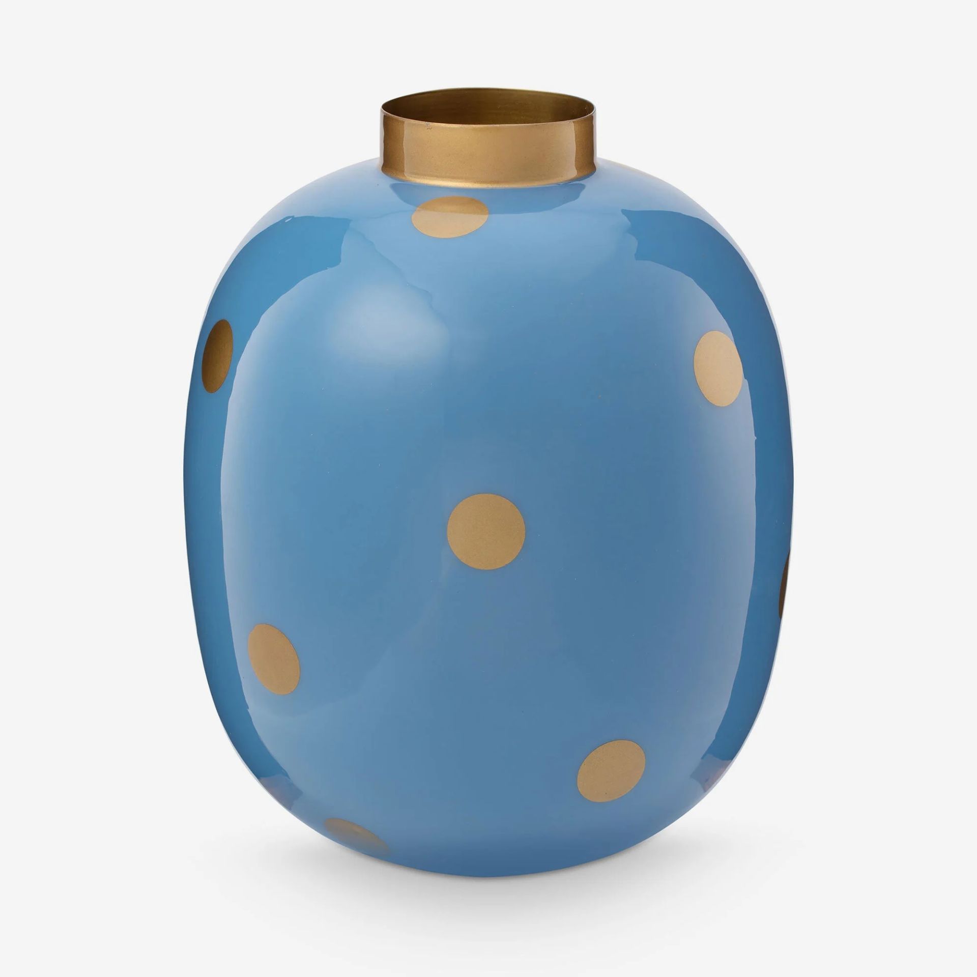 Mavi Metal Vazo 32 Cm Dot Delight Collection by Pip Studio