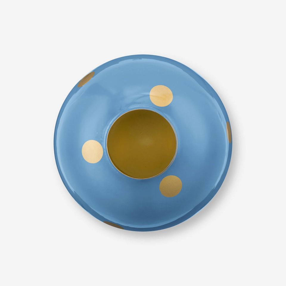 Mavi Metal Vazo 32 Cm Dot Delight Collection by Pip Studio