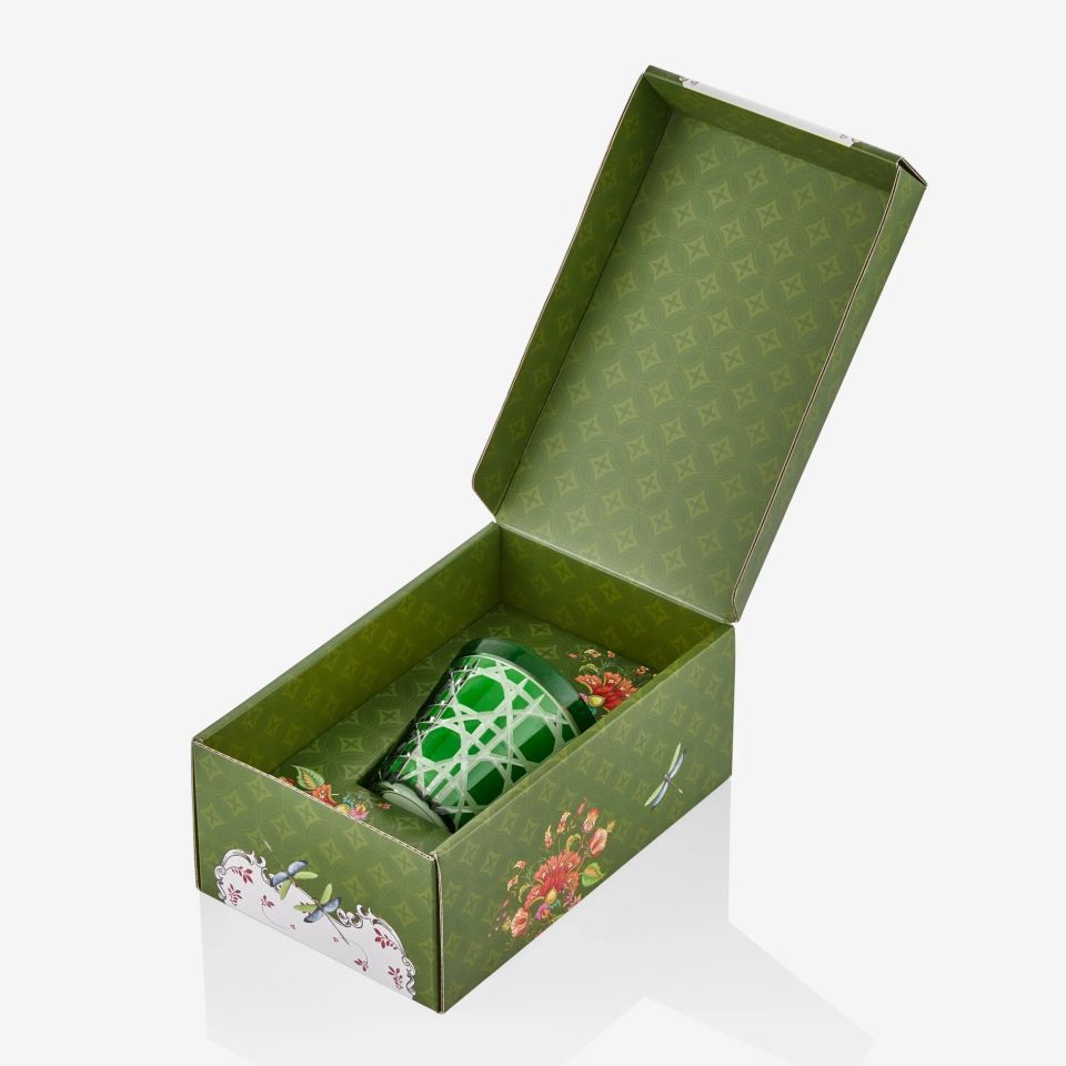 Yeşil Cam Mum 10 Cm Gloria Green Tea Collection by Chiara Alessi