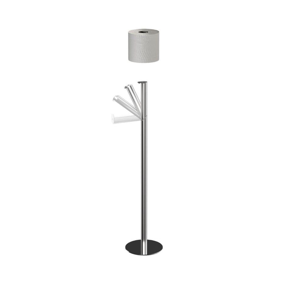 JJ EasyStore Luxe Paslanmaz Çelik Tuvalet Kağıdı Standı