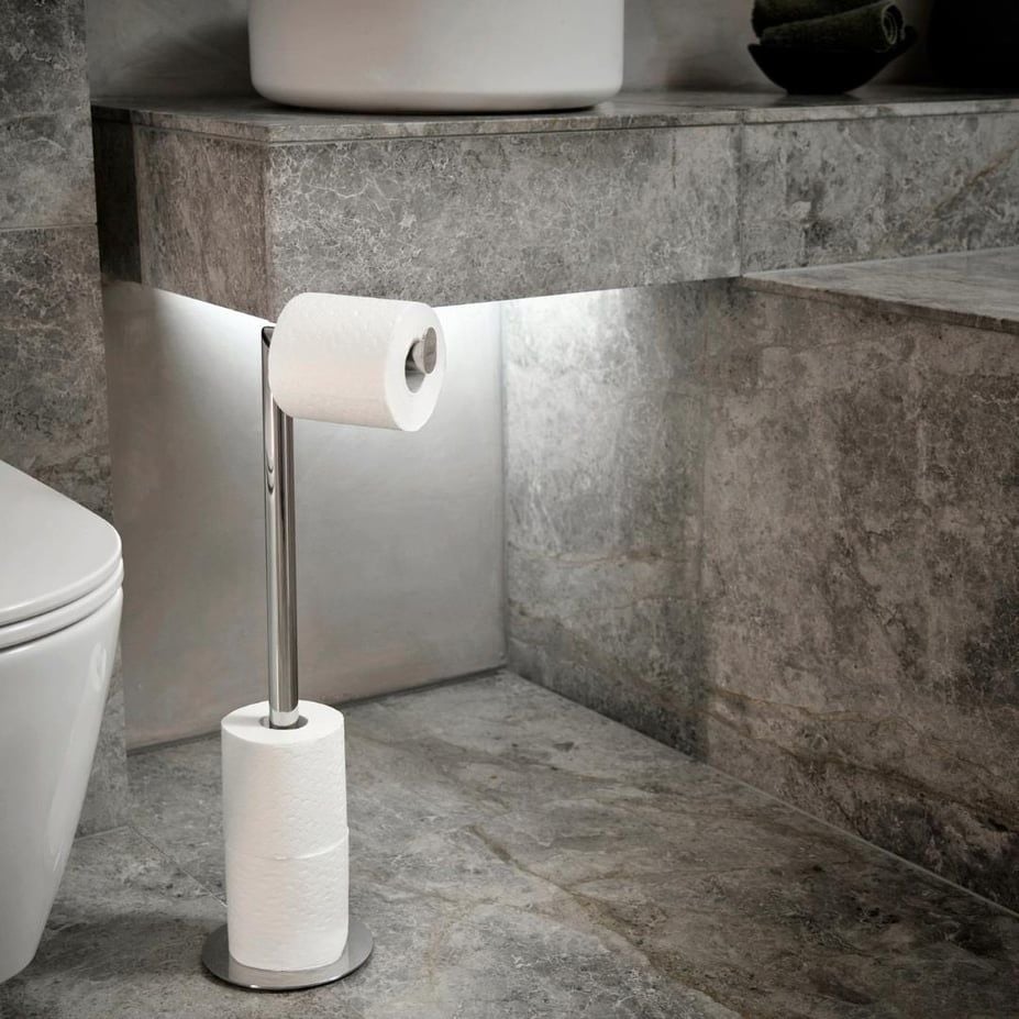 JJ EasyStore Luxe Paslanmaz Çelik Tuvalet Kağıdı Standı