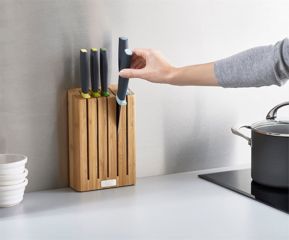 JJ Elevate 5´li Bıçak Bambu Blok Set