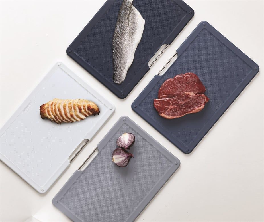 JJ Folio Standlı Büyük Kesme Tahtası 4 lü Grafit - 60186