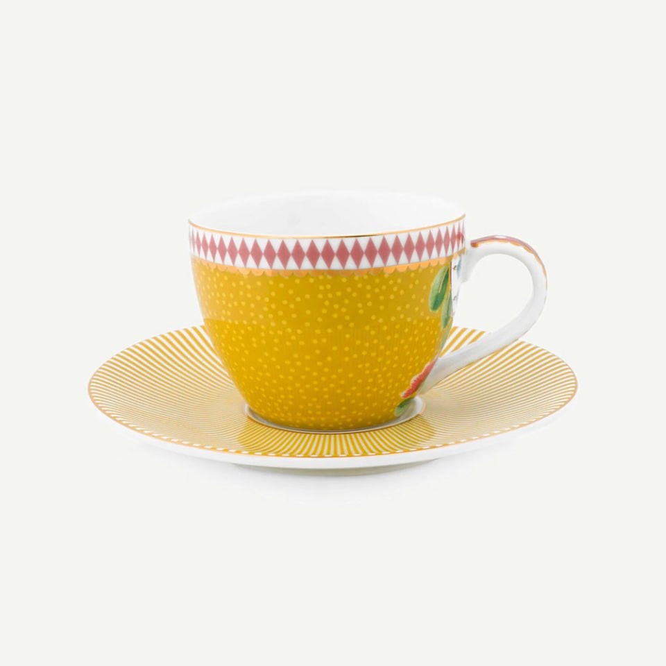 Sarı Porselen Kahve Fincan Seti 120 ml. La Majorelle Collection by Pip Studio