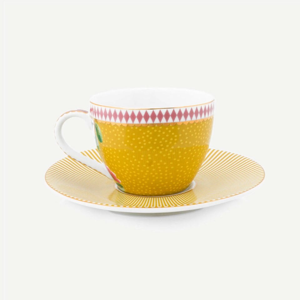 Sarı Porselen Kahve Fincan Seti 120 ml. La Majorelle Collection by Pip Studio