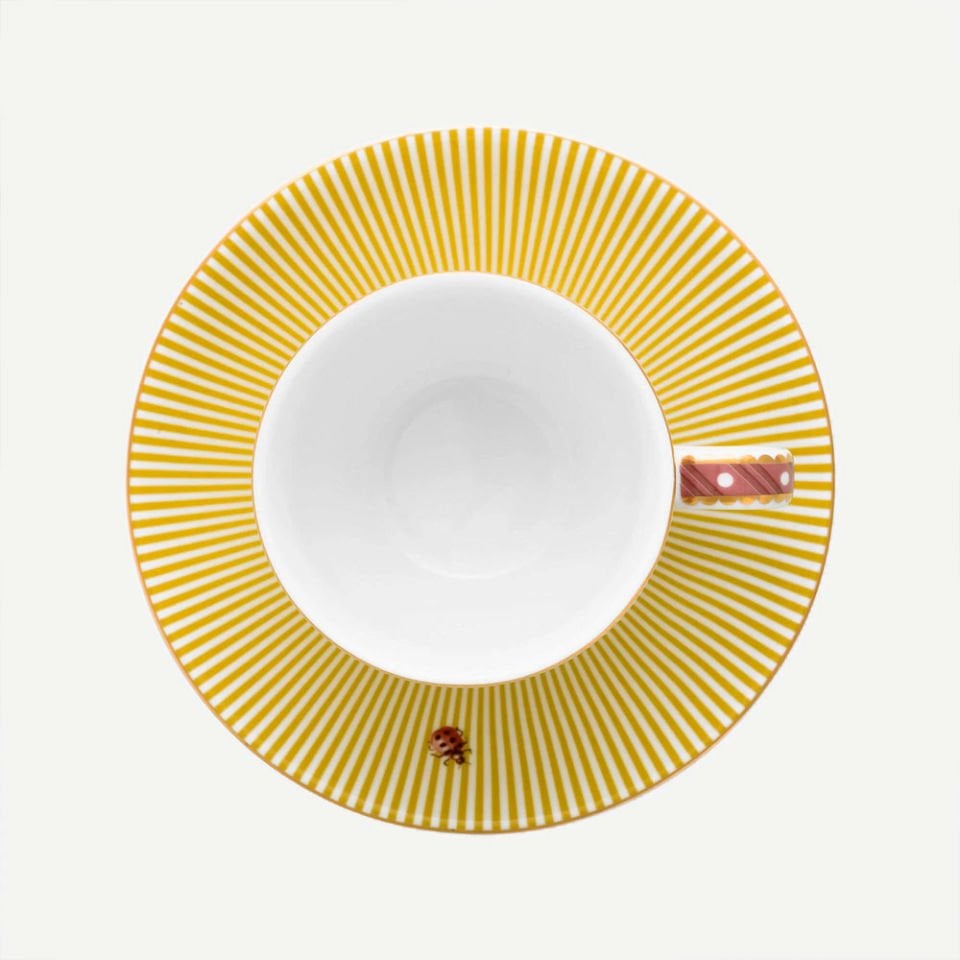 Sarı Porselen Kahve Fincan Seti 120 ml. La Majorelle Collection by Pip Studio 51004152