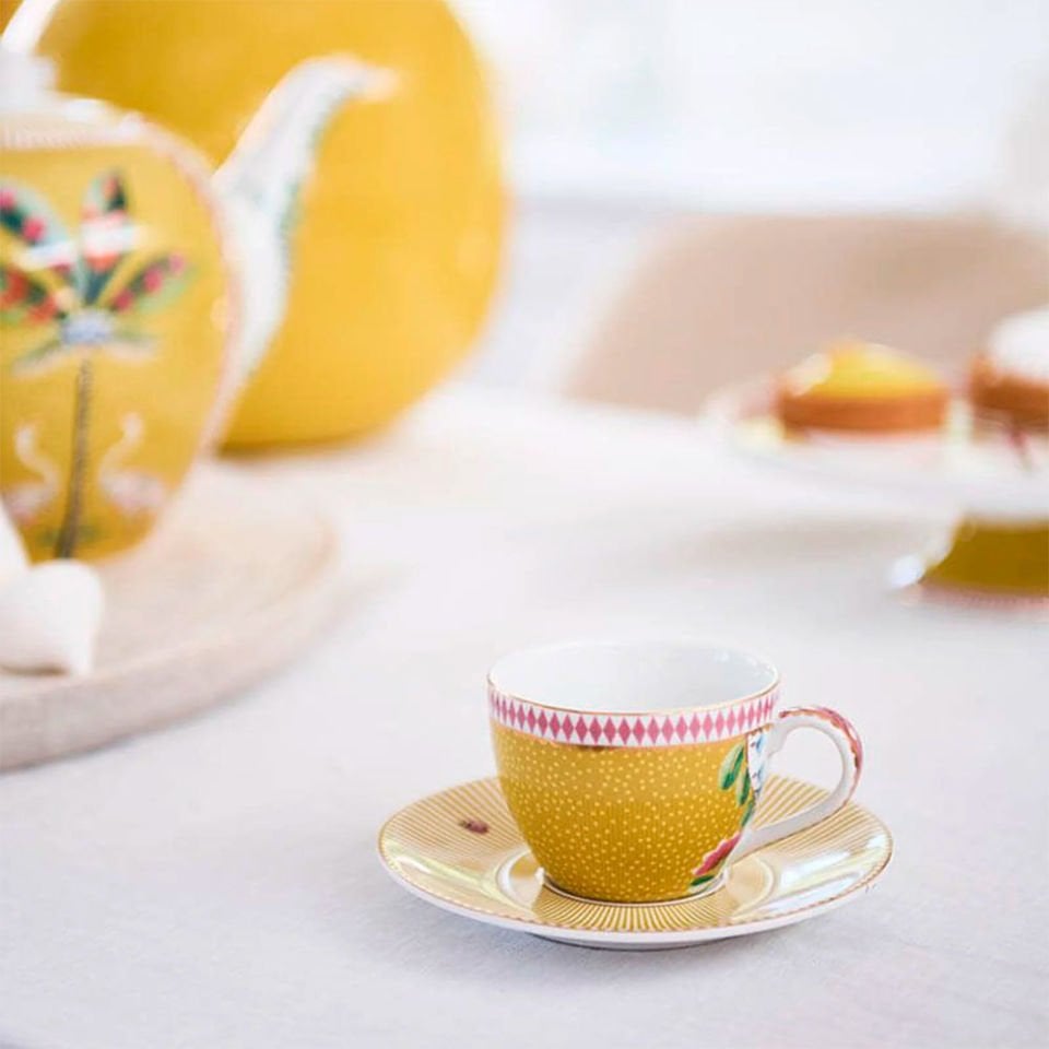 Sarı Porselen Kahve Fincan Seti 120 ml. La Majorelle Collection by Pip Studio 51004152