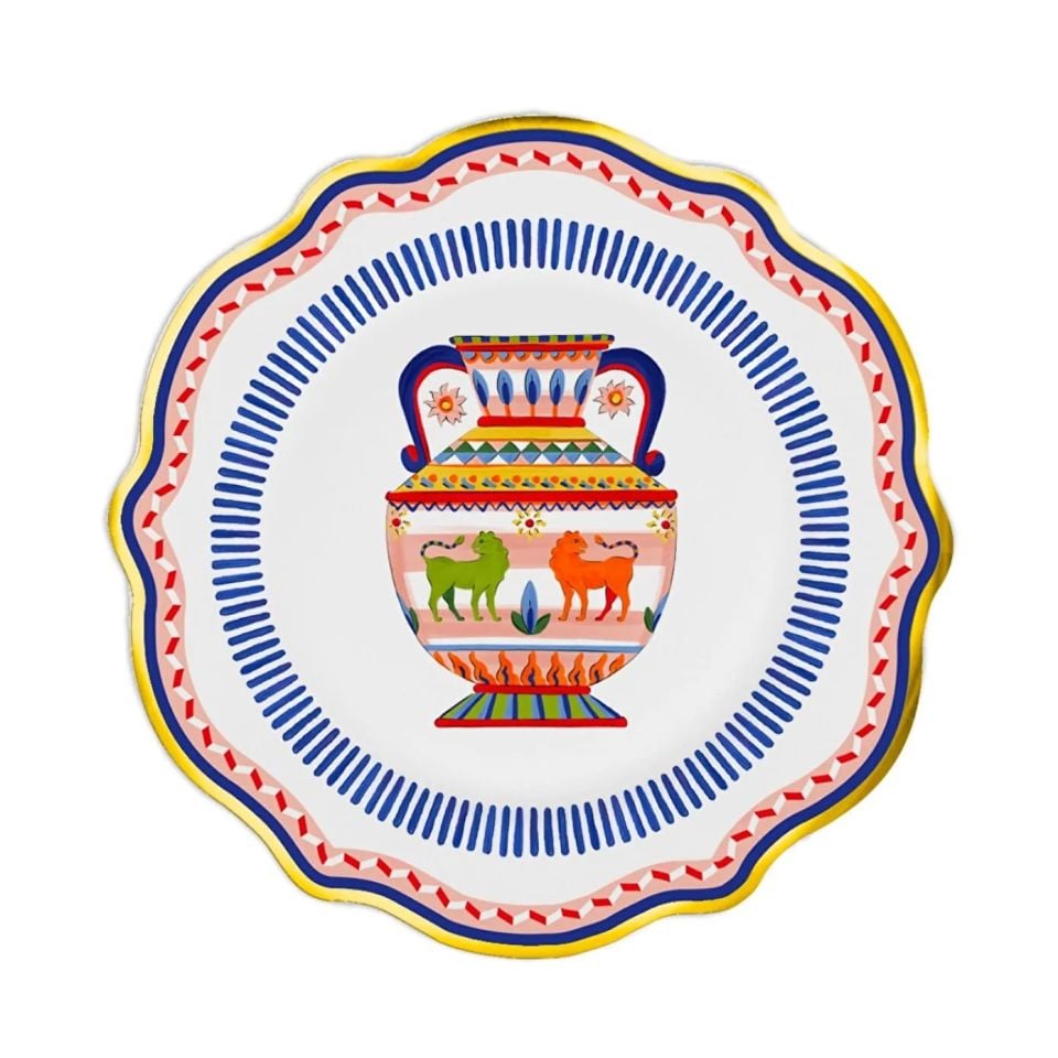 Baci Milano Dolce Vita Vazo Desenli Tatlı Tabağı 21 Cm