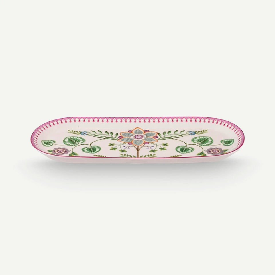 Oval Servis Tabağı 33 cm. Lily & Lotus Collection by Pip Studio