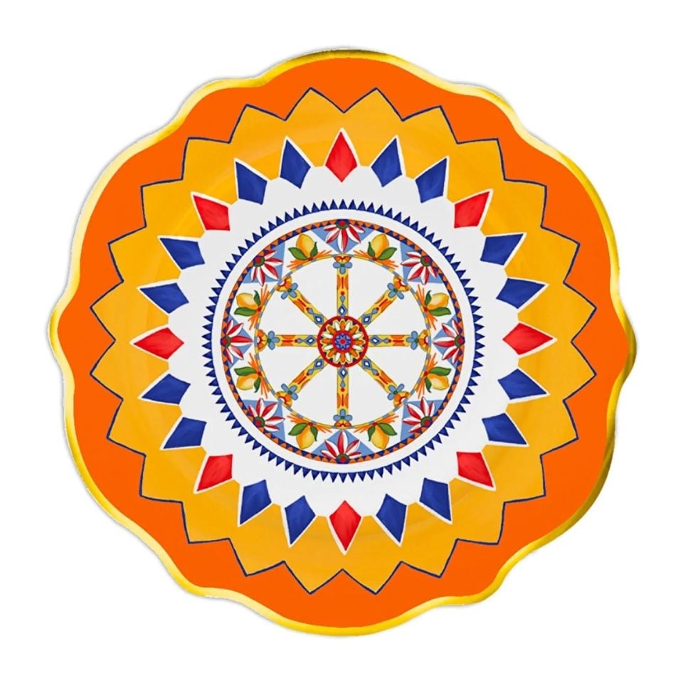 Baci Milano Dolce Vita Çok Renkli Tatlı Tabağı 21 Cm