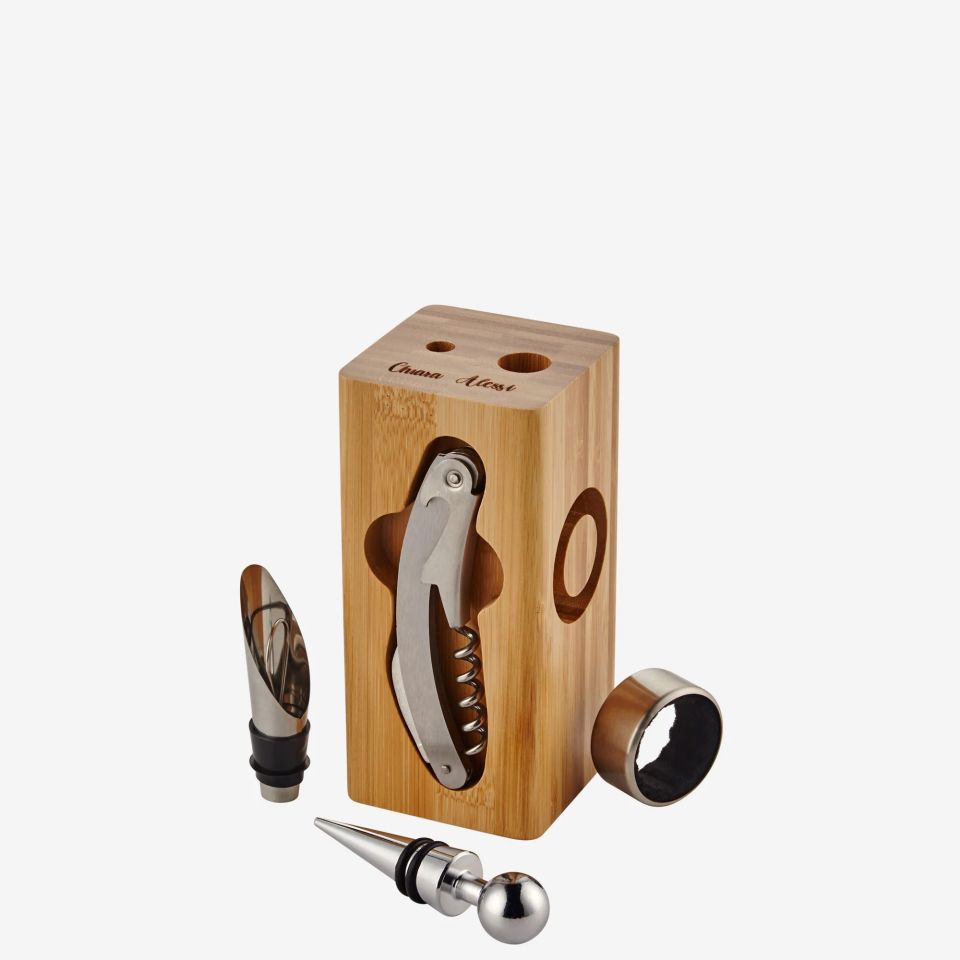 Kahverengi Bambu Tirbuşon Acacia Elegance Collection by Chiara Alessi