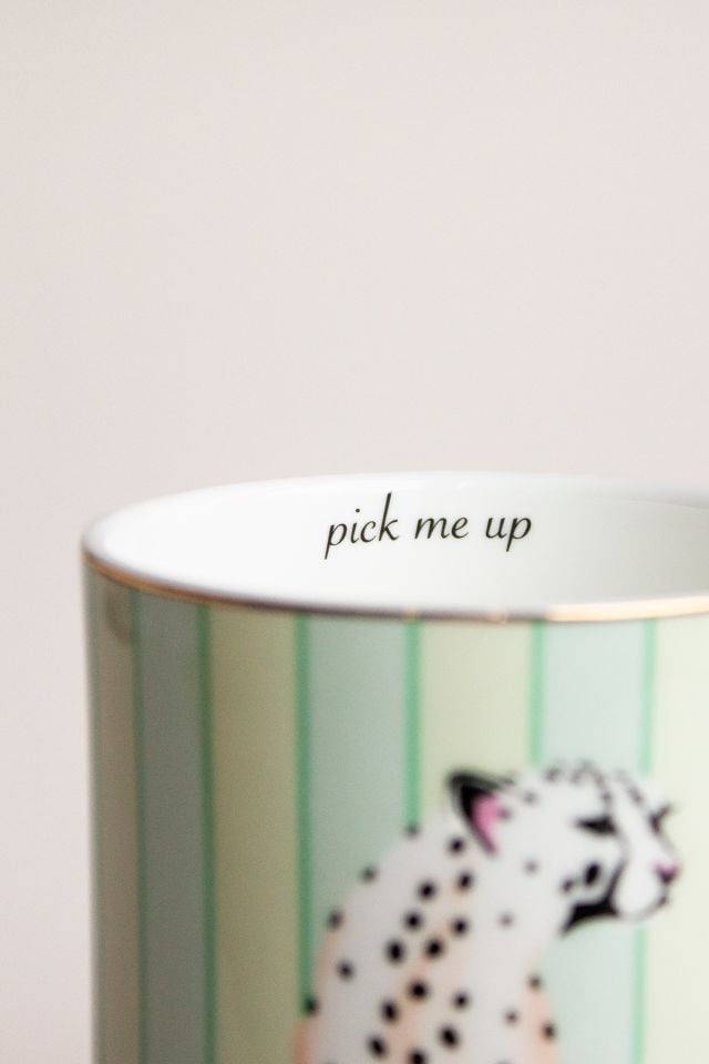 Yeşil Porselen Kupa 350 Ml Animals Collection by Yvonne Ellen