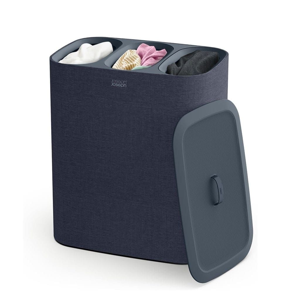 Joseph Joseph 50025 Tota Trio 90 Litrelik Çamaşır Sepeti Siyah (50025)